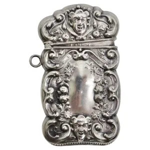 1940s Sterling Silver Engraved Matchbox Pendent