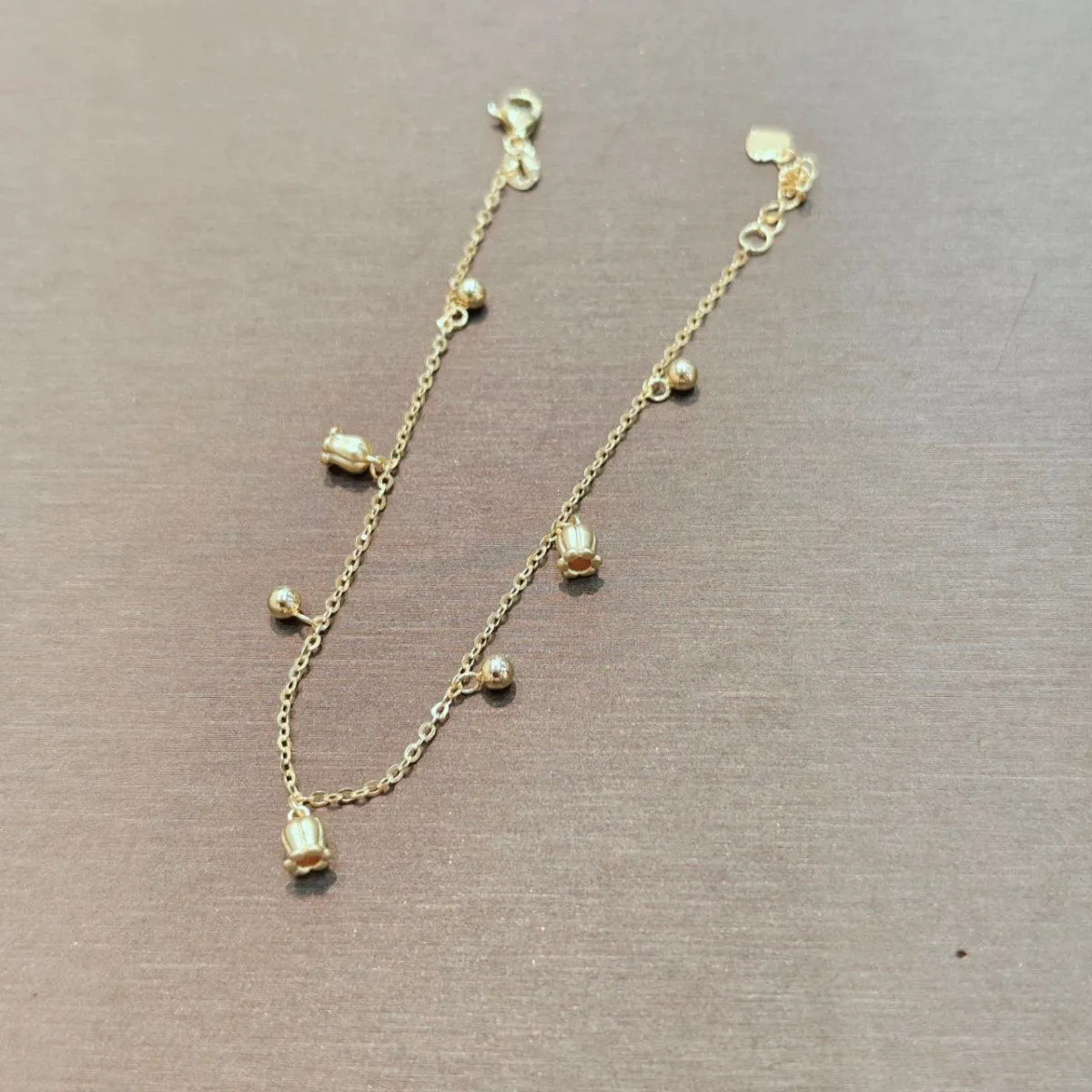 22k / 916 Gold Dangling Rose Bracelet by Best Gold Shop