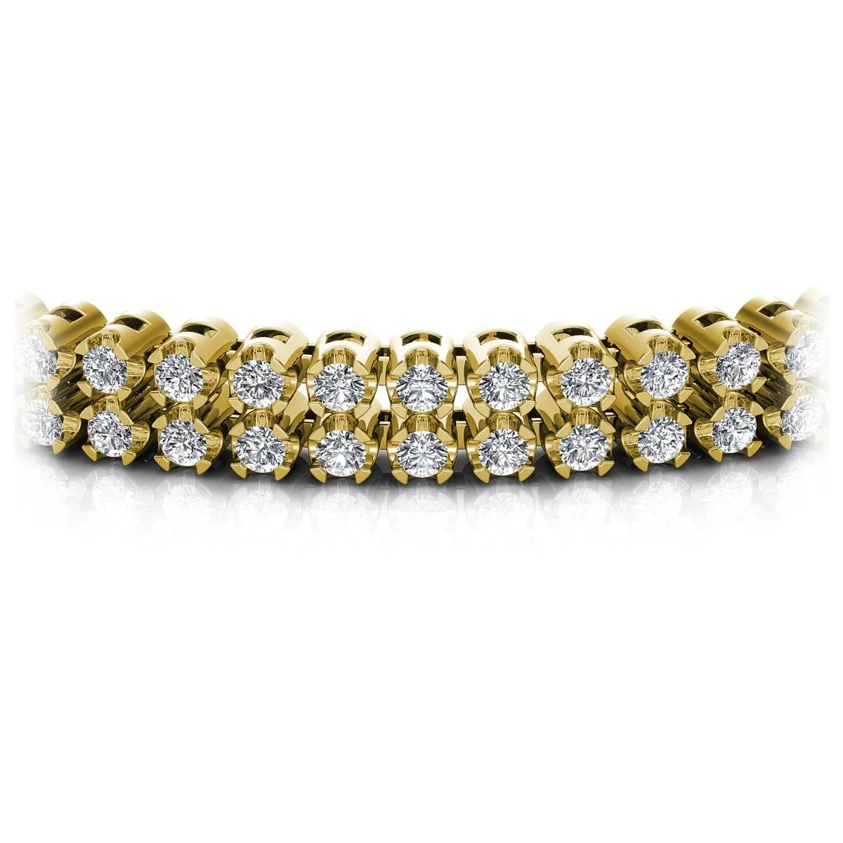 3.50-4.00 CT Round Cut Diamonds - Diamond Bracelet