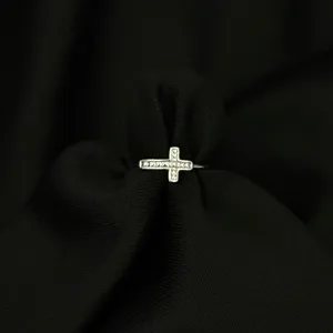 925 Mini Silver Cross Ring