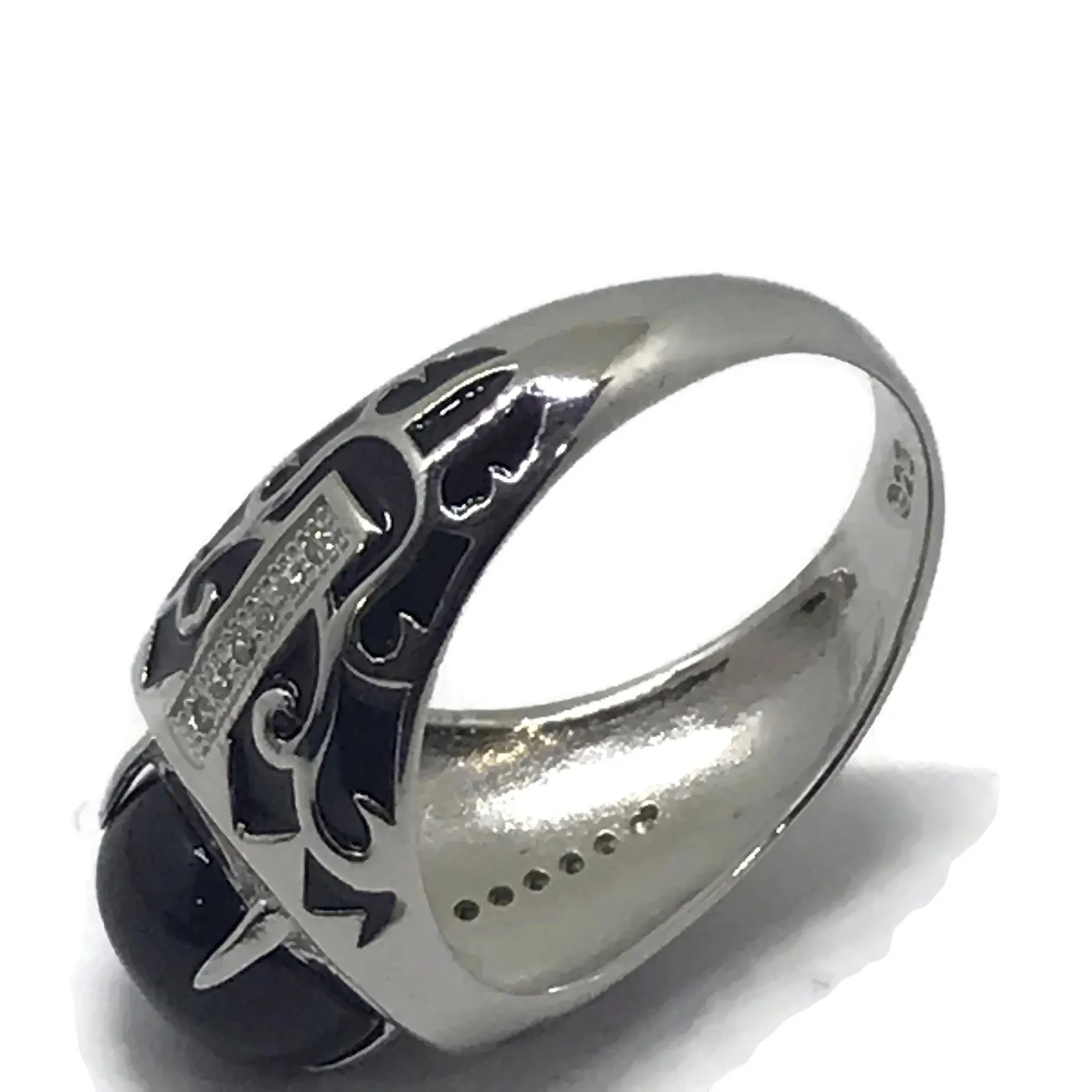 925 Solid Sterling Silver Men Ring - Style #10