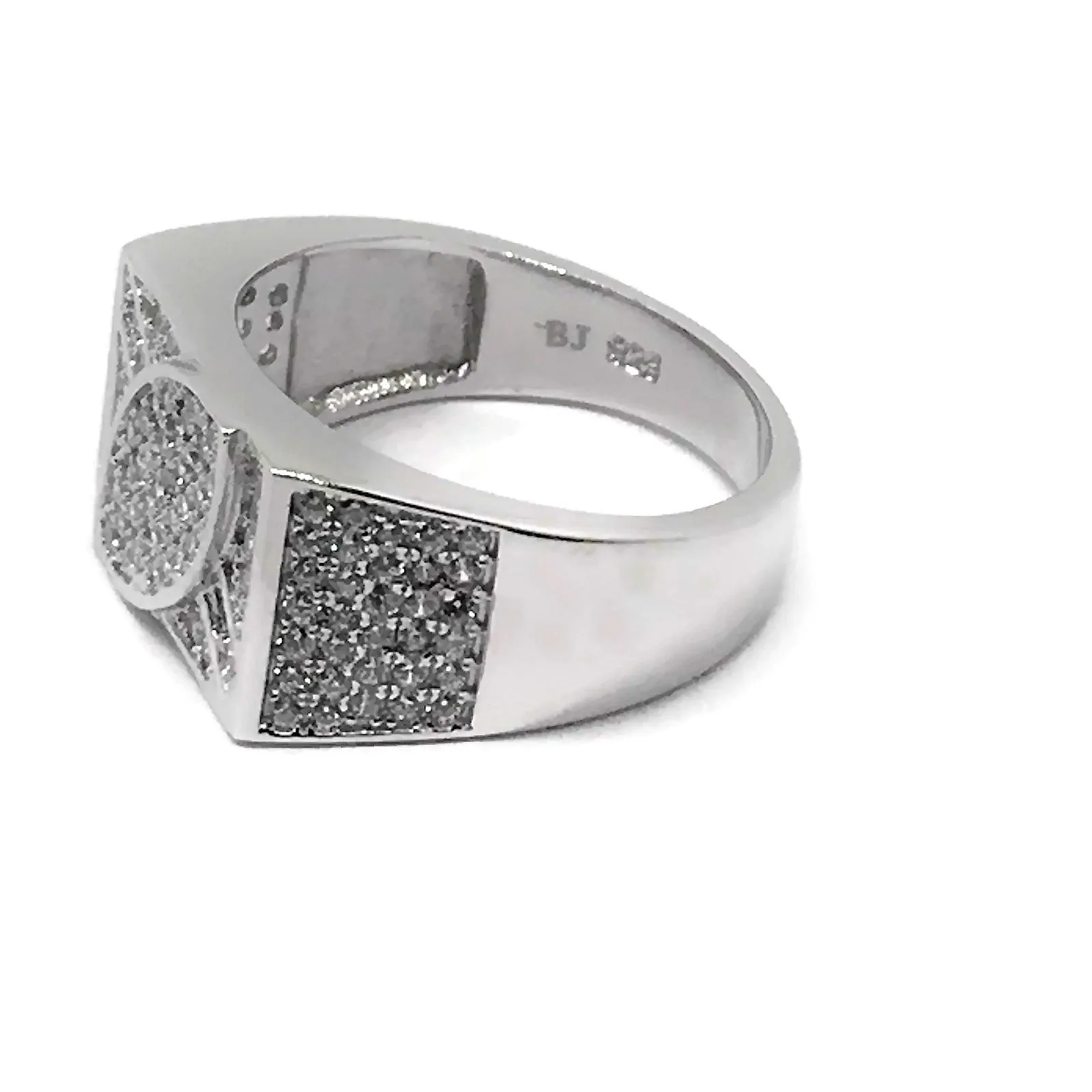 925 Solid Sterling Silver Men Ring - Style #21