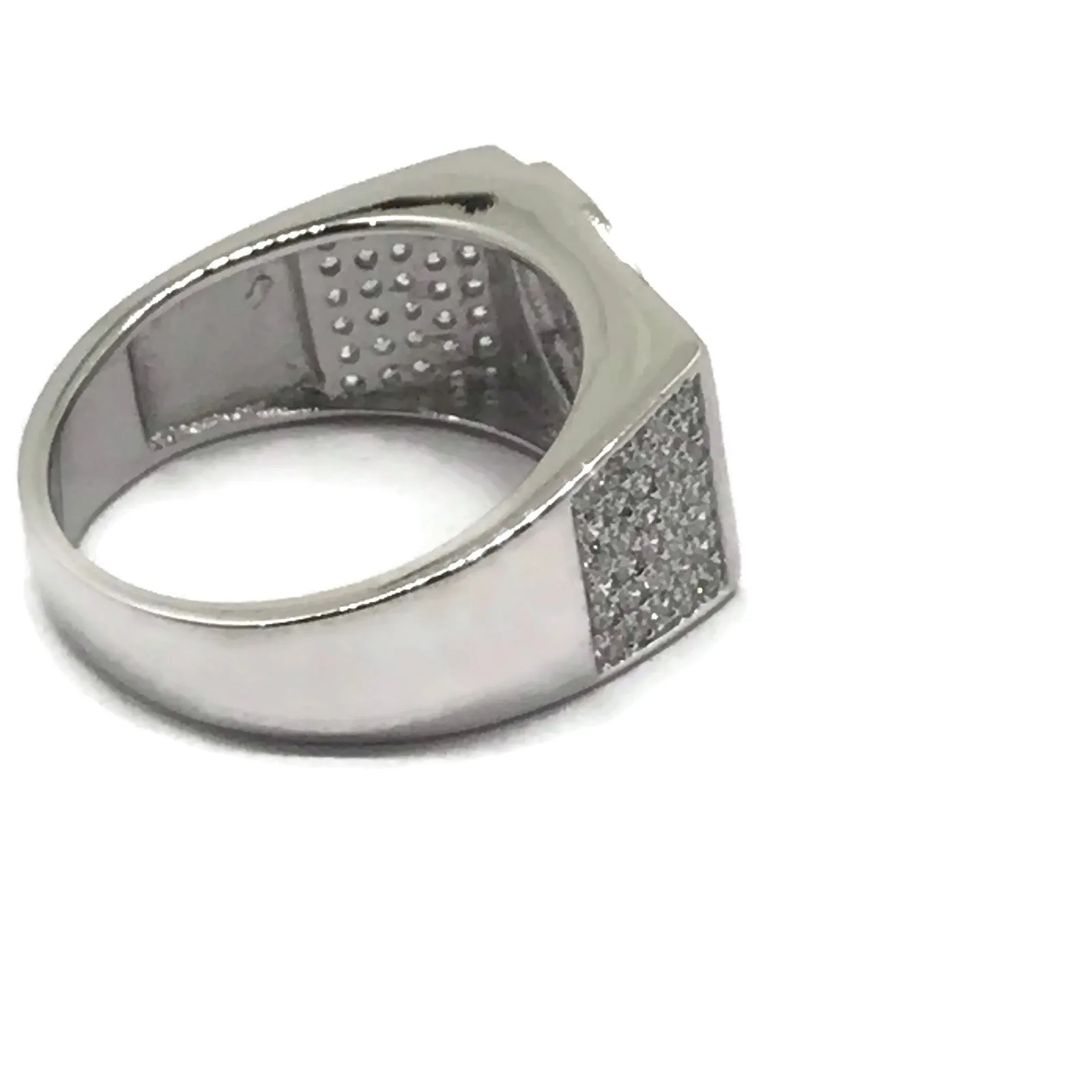 925 Solid Sterling Silver Men Ring - Style #21