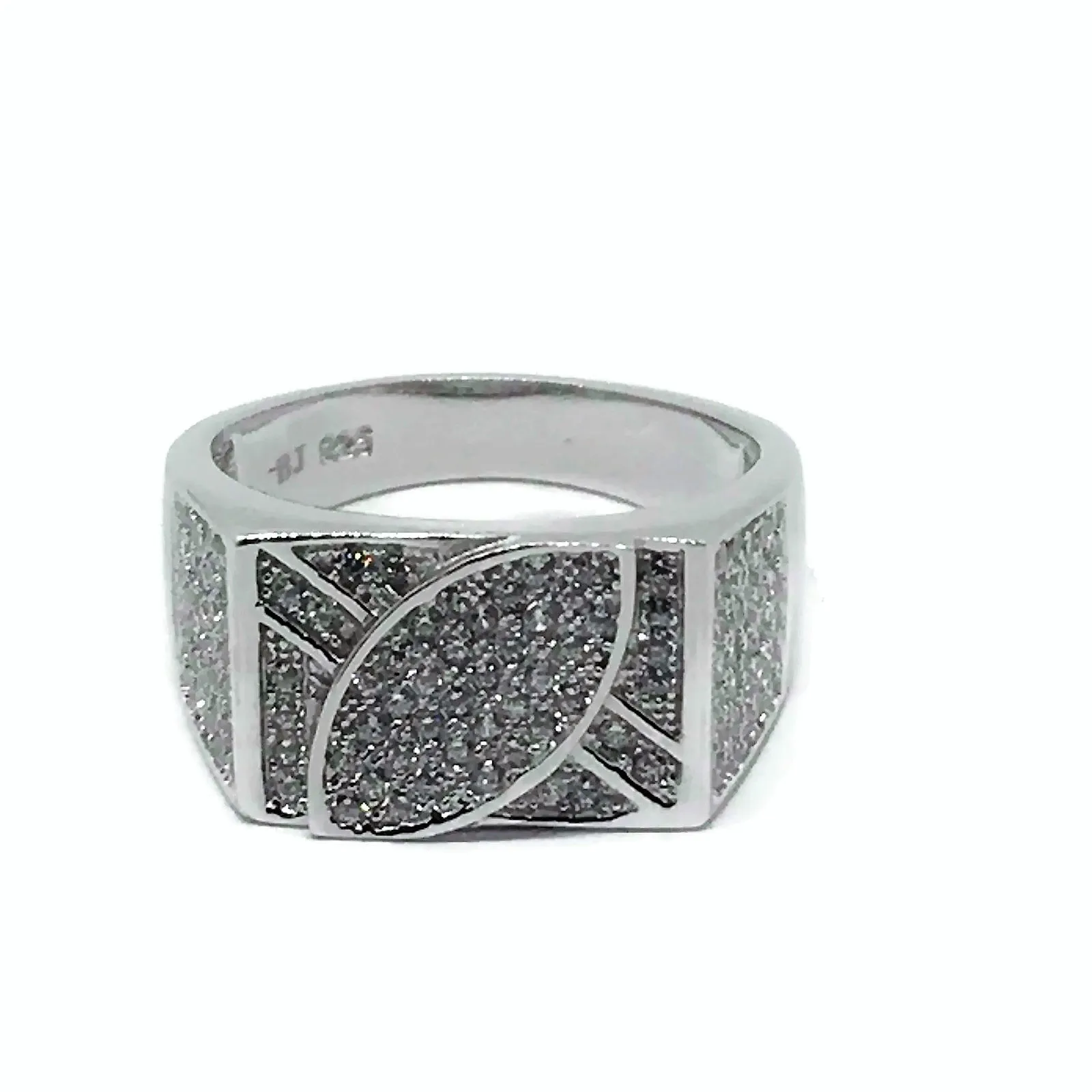 925 Solid Sterling Silver Men Ring - Style #21