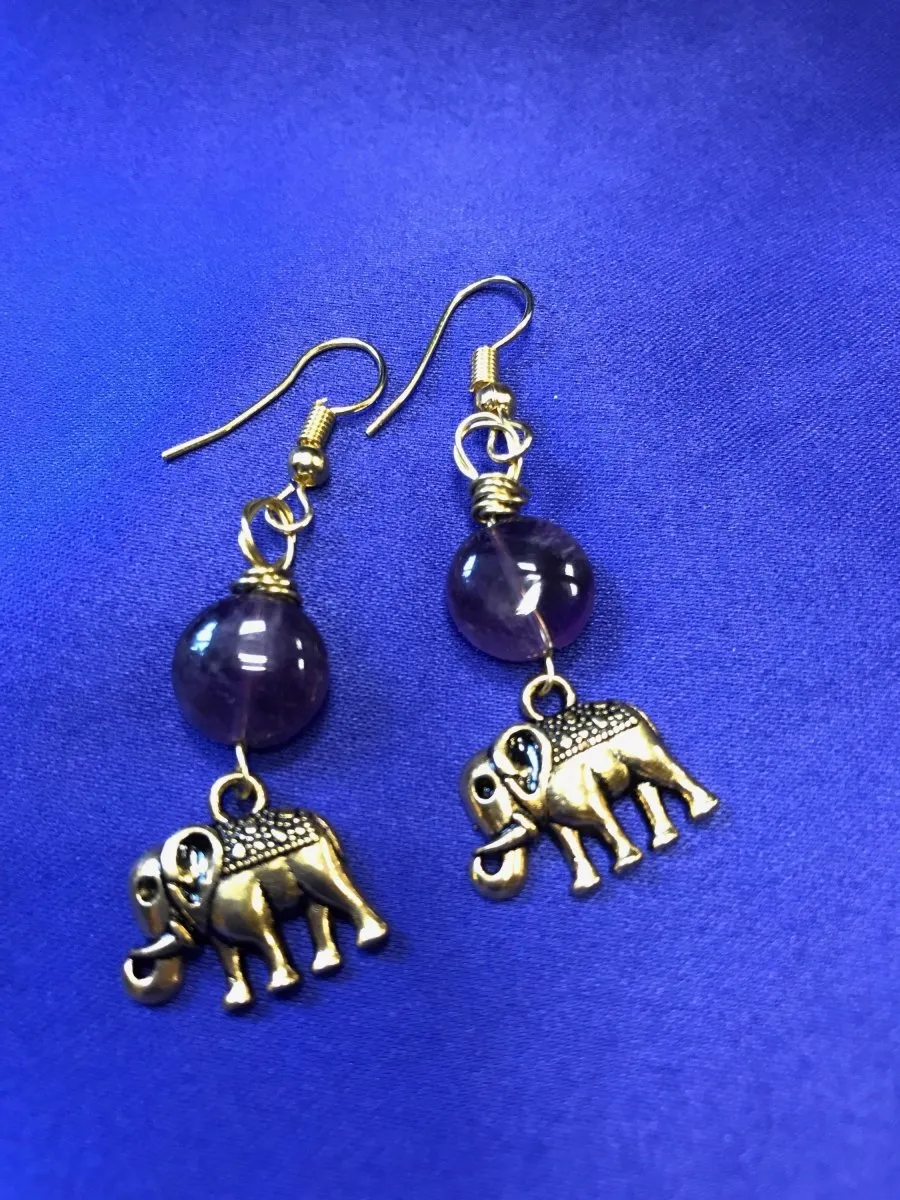 African Animal Earrings