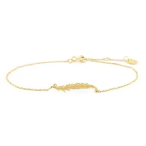 Alex Monroe Plume Wisp Bracelet in 18ct Solid Gold