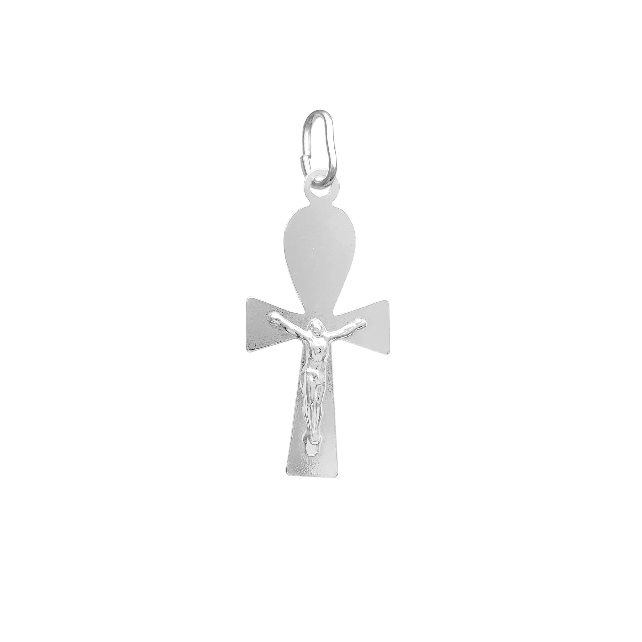 Ankh Jesus Crucified Pendant (Silver)