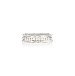 Anna Beck Classic Silver Stacking Dot Ring