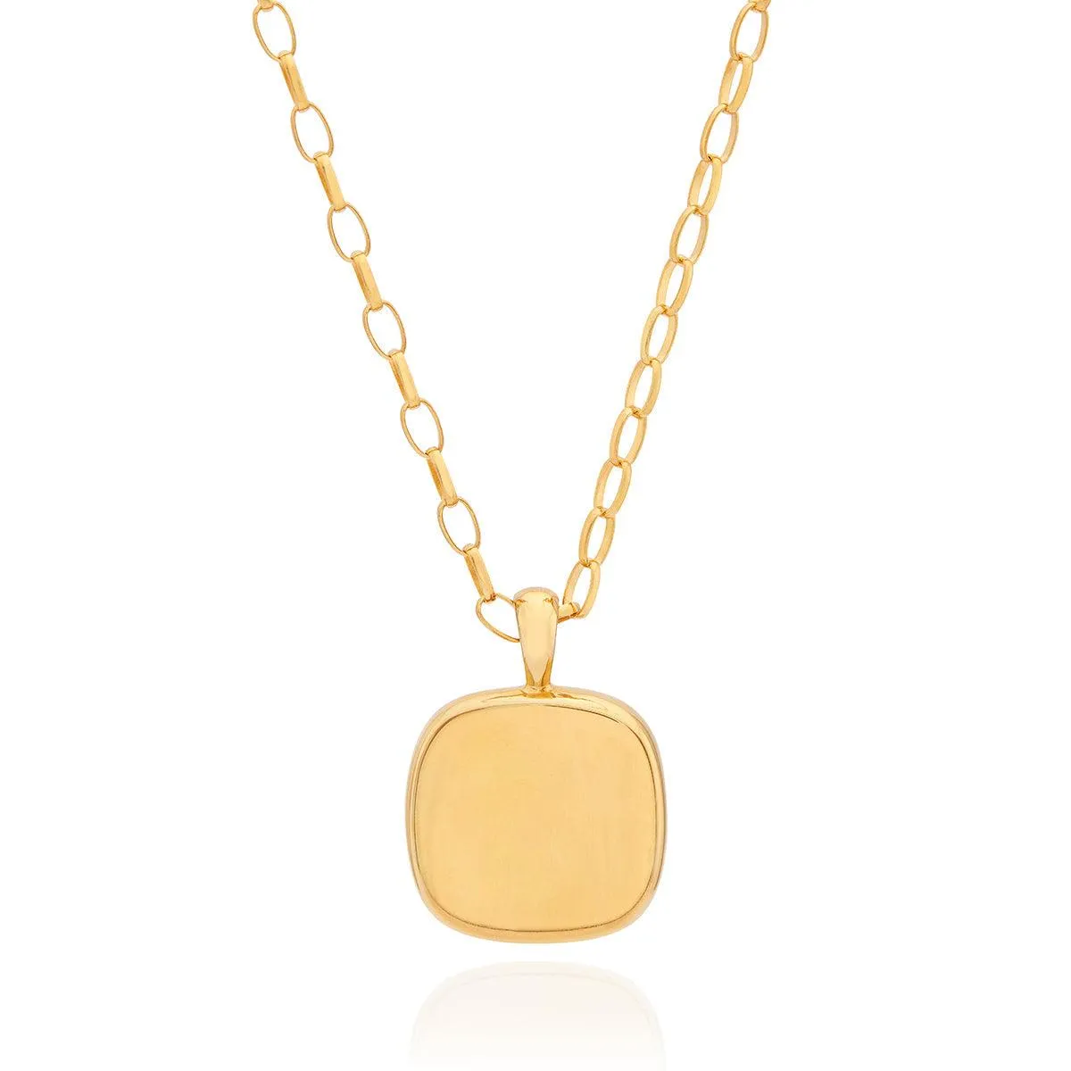 Anna Beck Gold Vermeil White Buffalo Turquoise Pendant Necklace