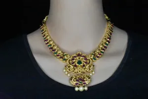 Antique gold Nakshi Necklace set