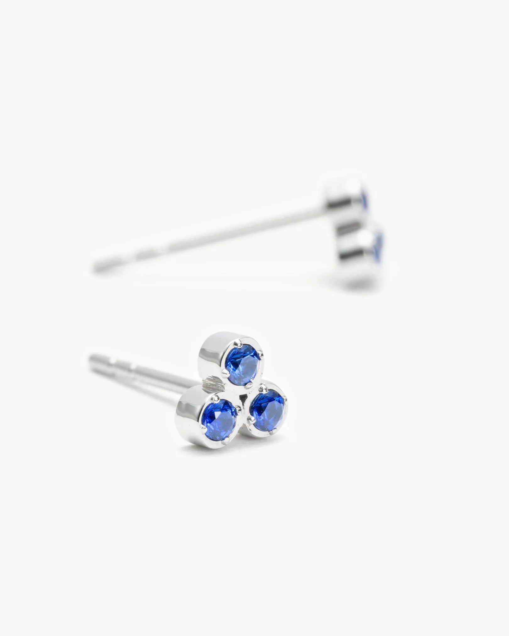 Aster Blue Sapphire Studs