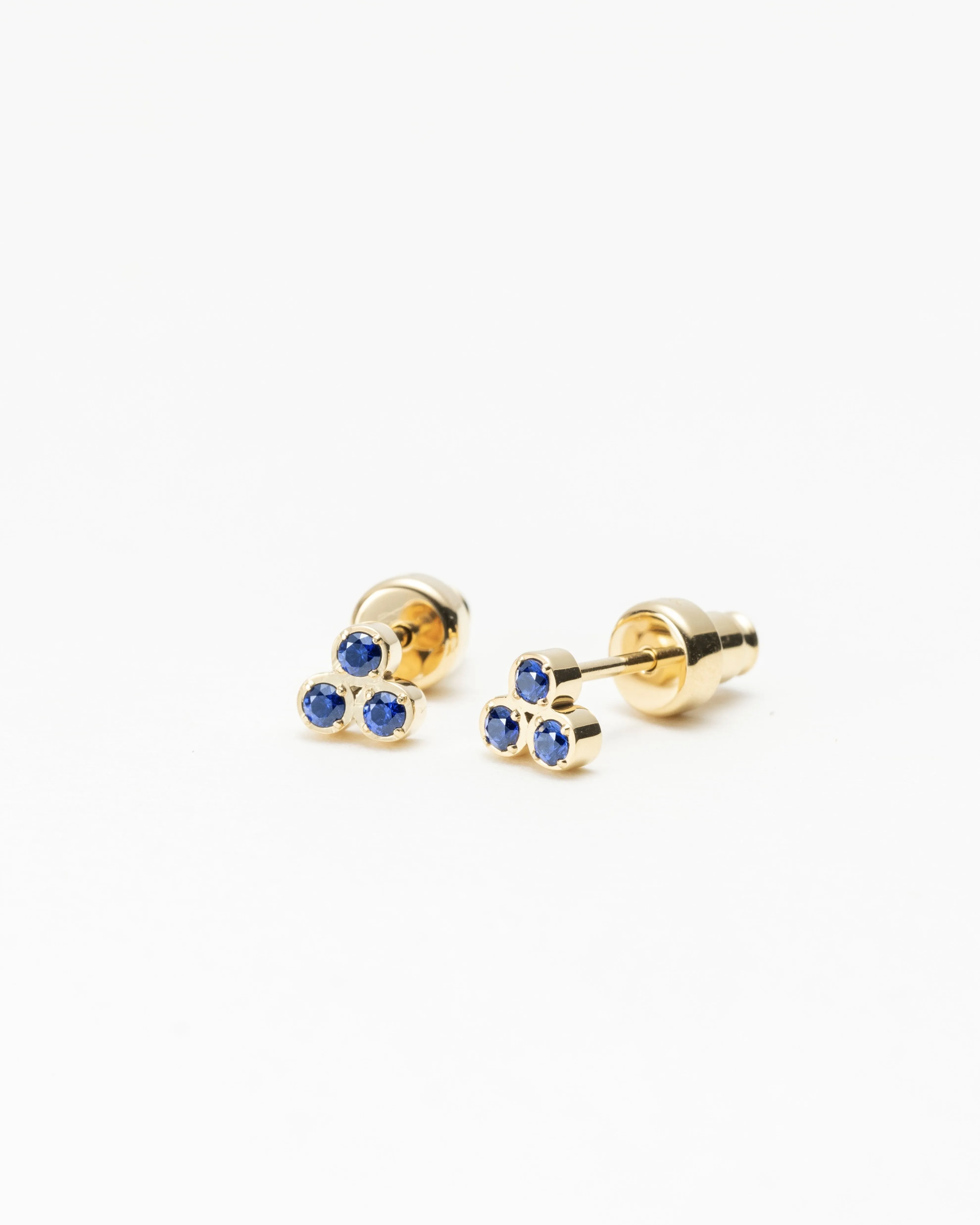 Aster Blue Sapphire Studs