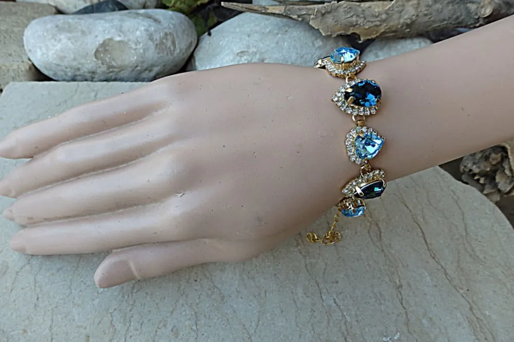 Blue night bracelet