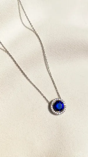 Blue Ocean Sapphire Necklace