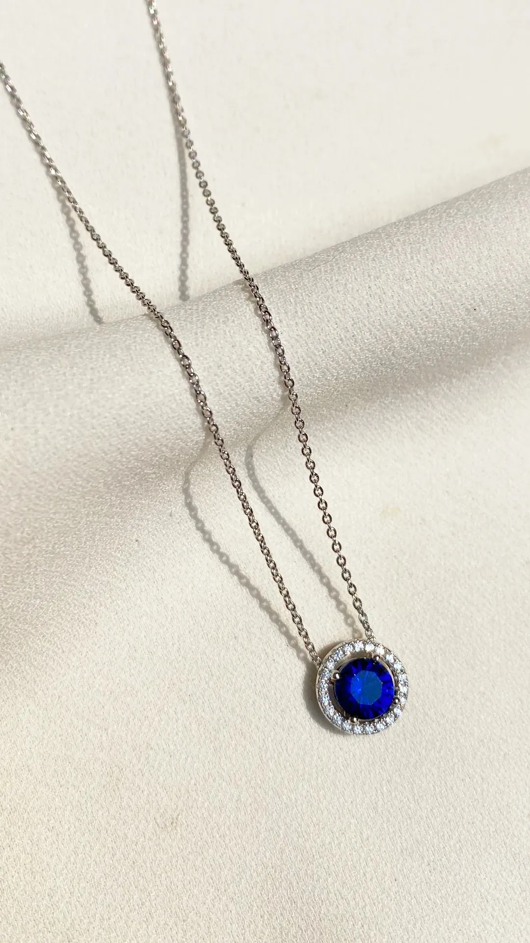 Blue Ocean Sapphire Necklace