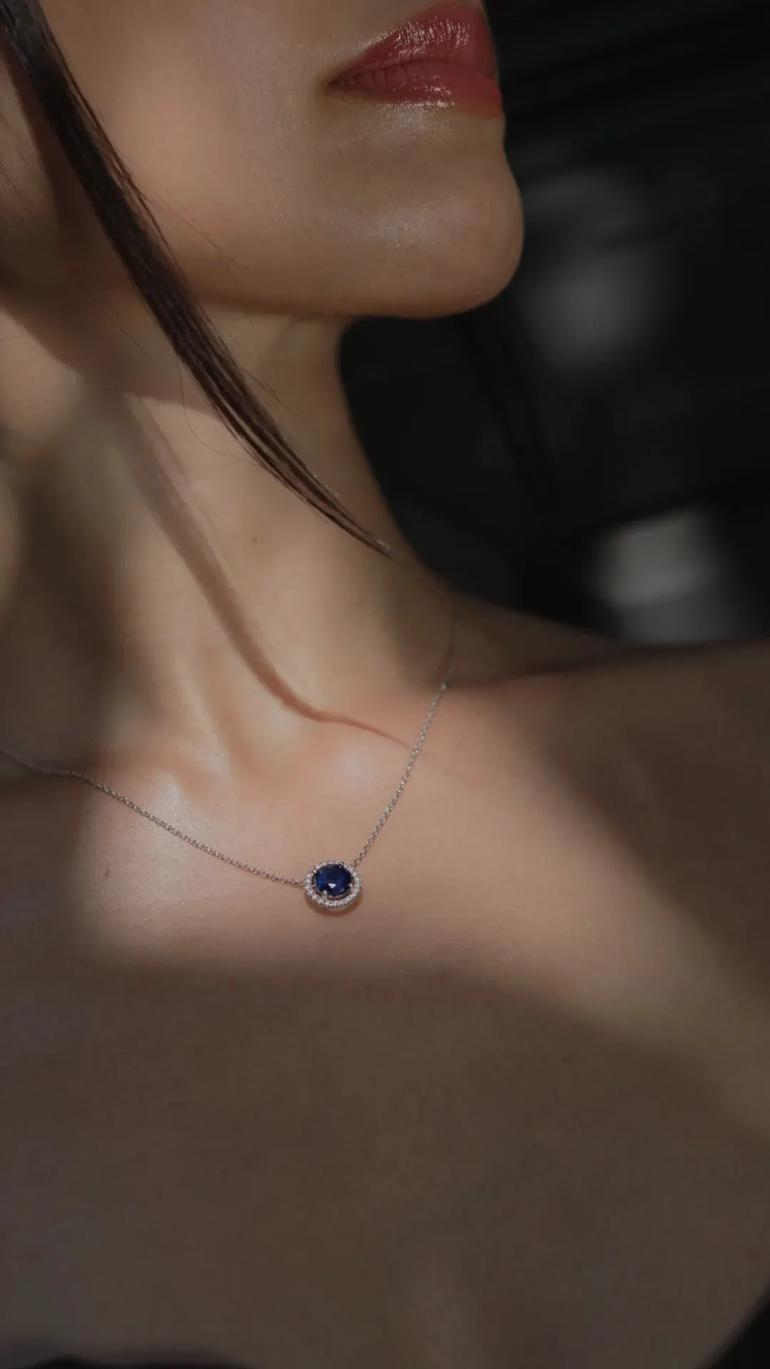 Blue Ocean Sapphire Necklace