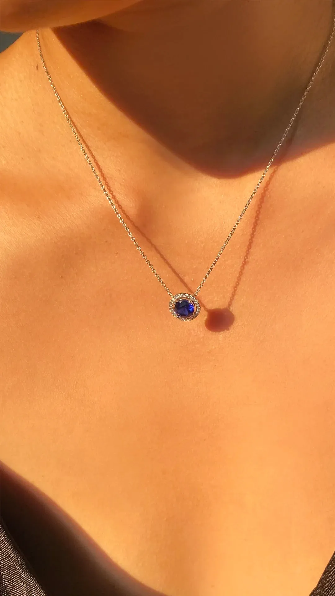 Blue Ocean Sapphire Necklace