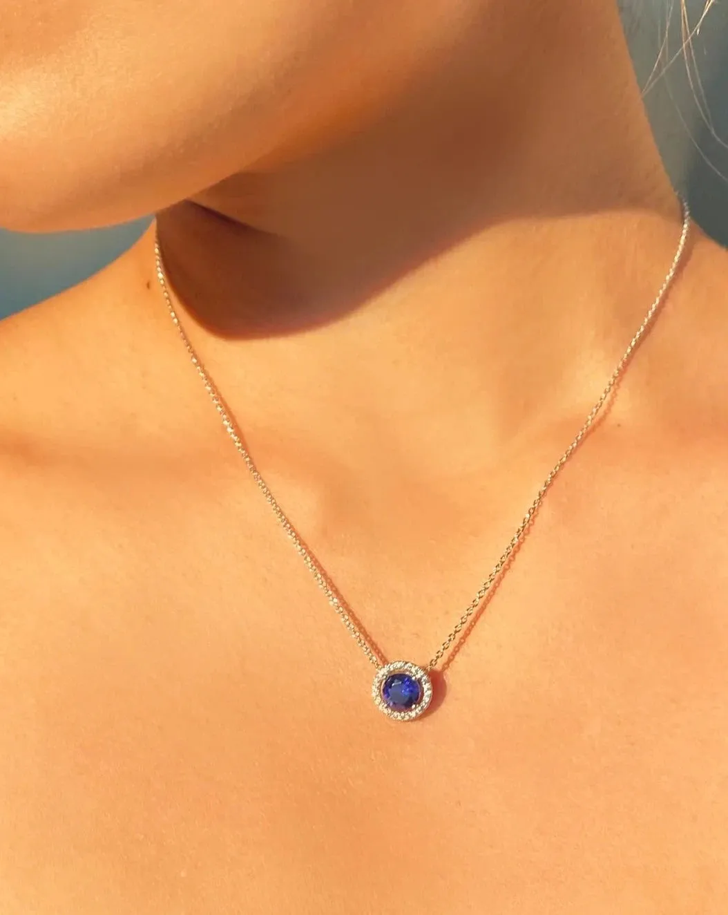 Blue Ocean Sapphire Necklace