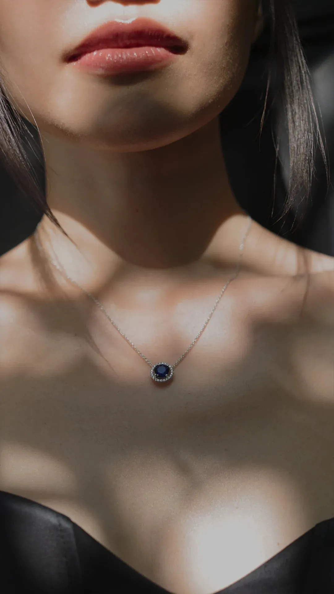 Blue Ocean Sapphire Necklace