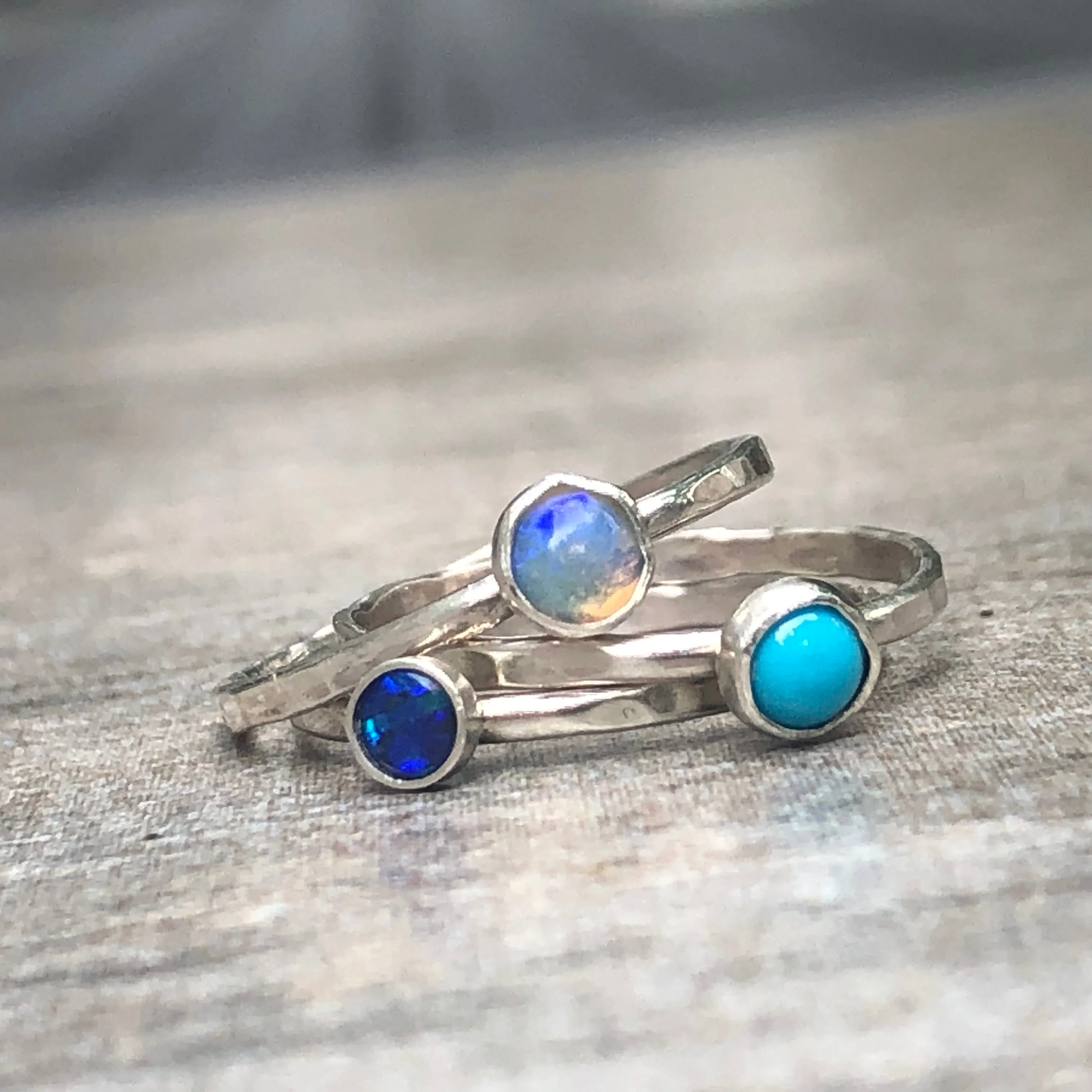 Blue Waters Ring Set