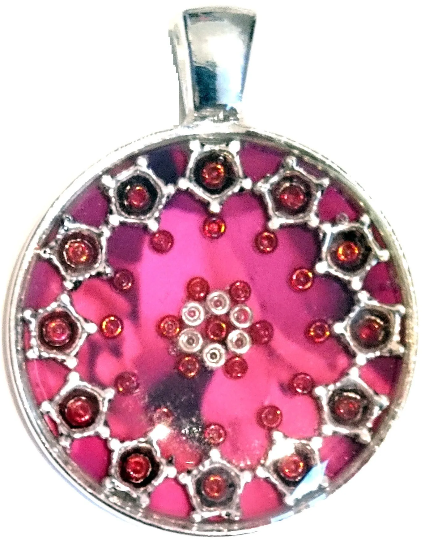 Cherry - silver plated pendant and necklace