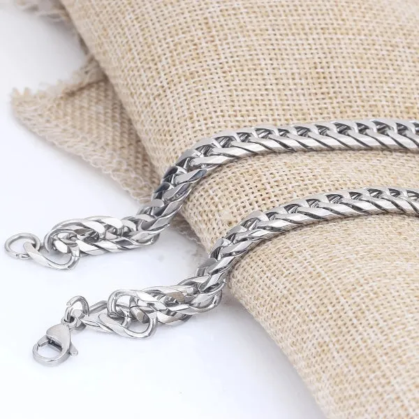 Classy Men 8mm Stainless Steel Link Chain Necklace