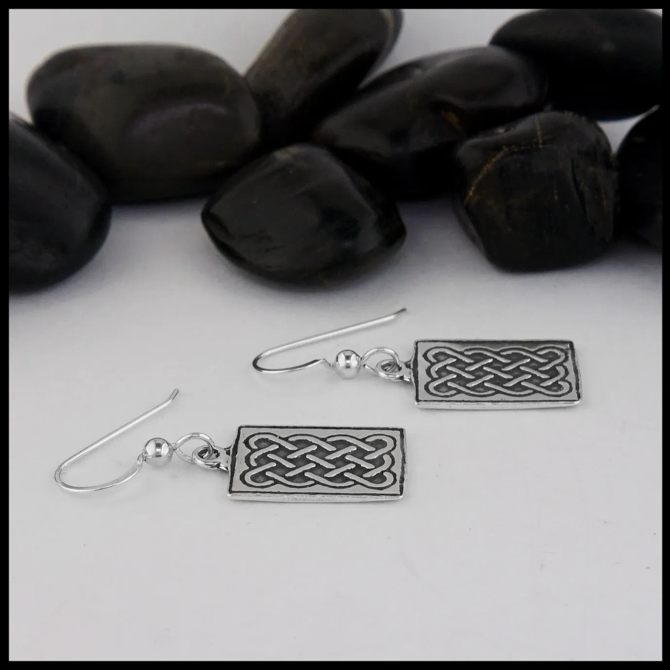 Complex Weave Pendant and Earring Set