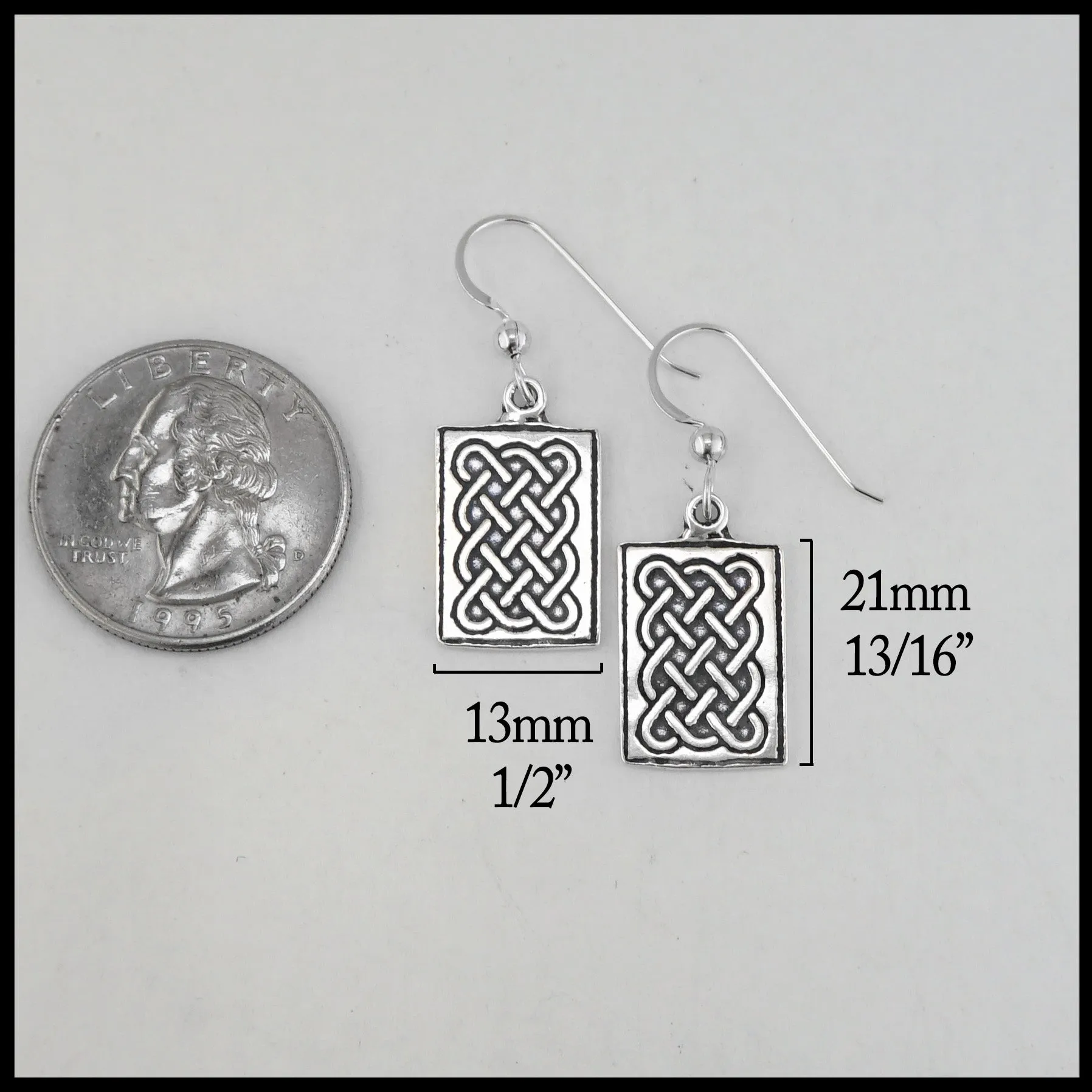 Complex Weave Pendant and Earring Set