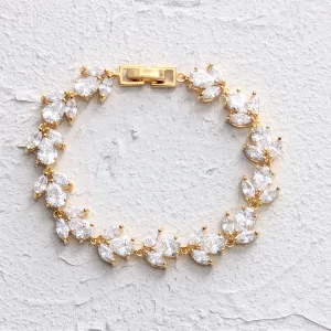 CZ Floral Bracelet