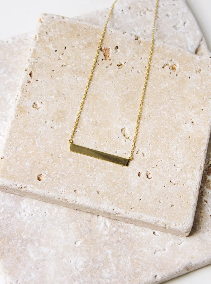 Dainty Bar Necklace