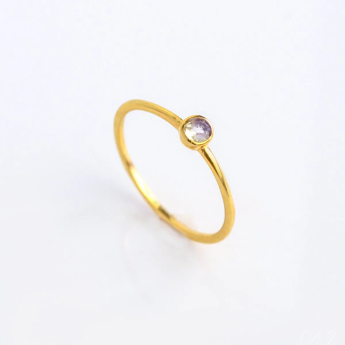 Dainty Stacking Opalite Ring - October Birthstone