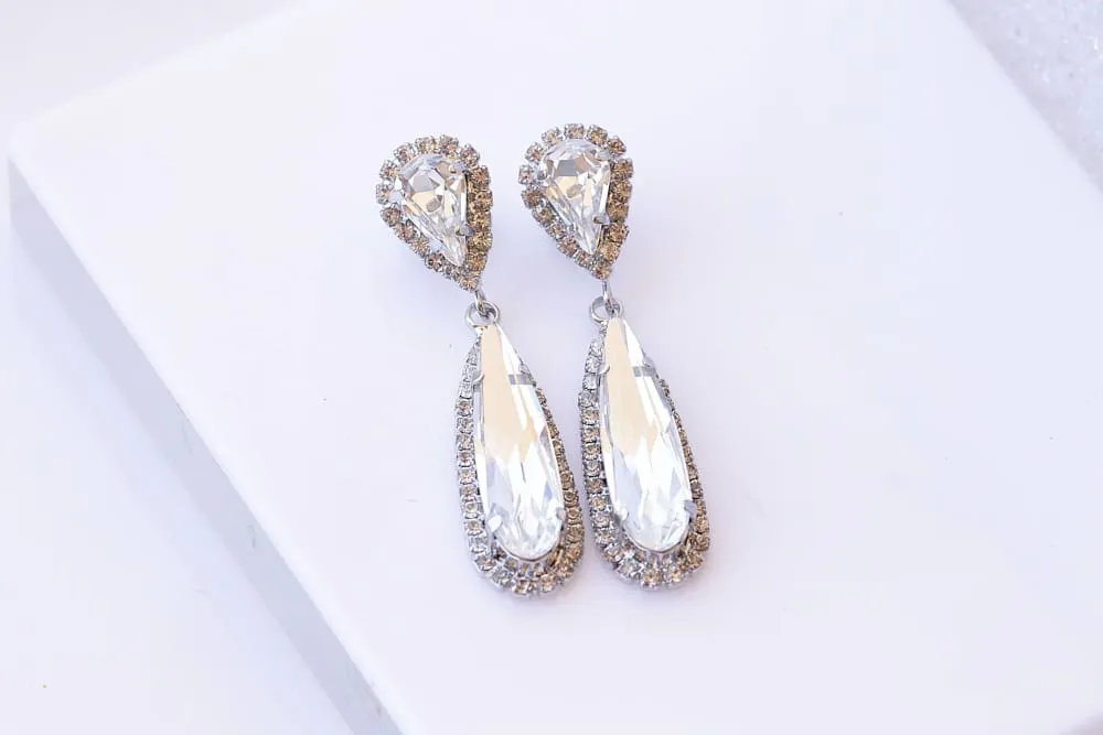 DIAMOND CRYSTAL EARRINGS