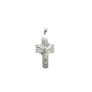 Diamond Cut Crucifix (Silver)