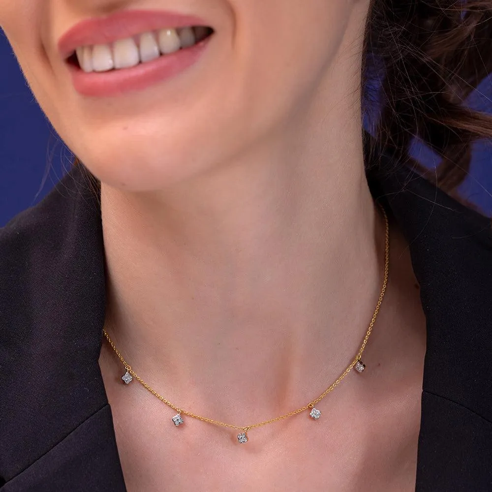 Ekiya Silver Station Necklace | 22KT Gold Vermeil