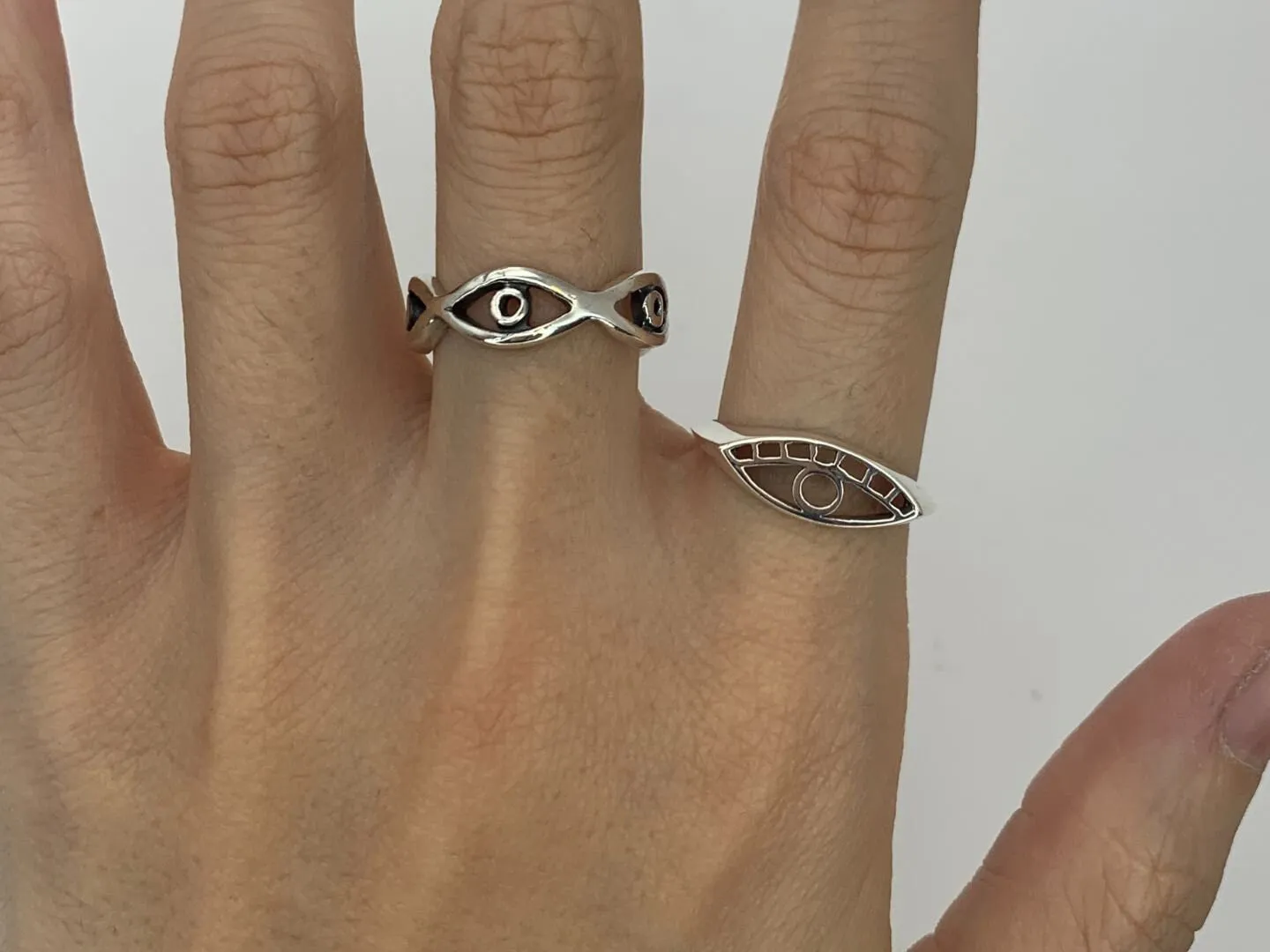 Evil Eye Ring - Silver Evil Eye - Eye Ring