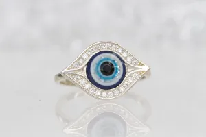 EYE SILVER RING