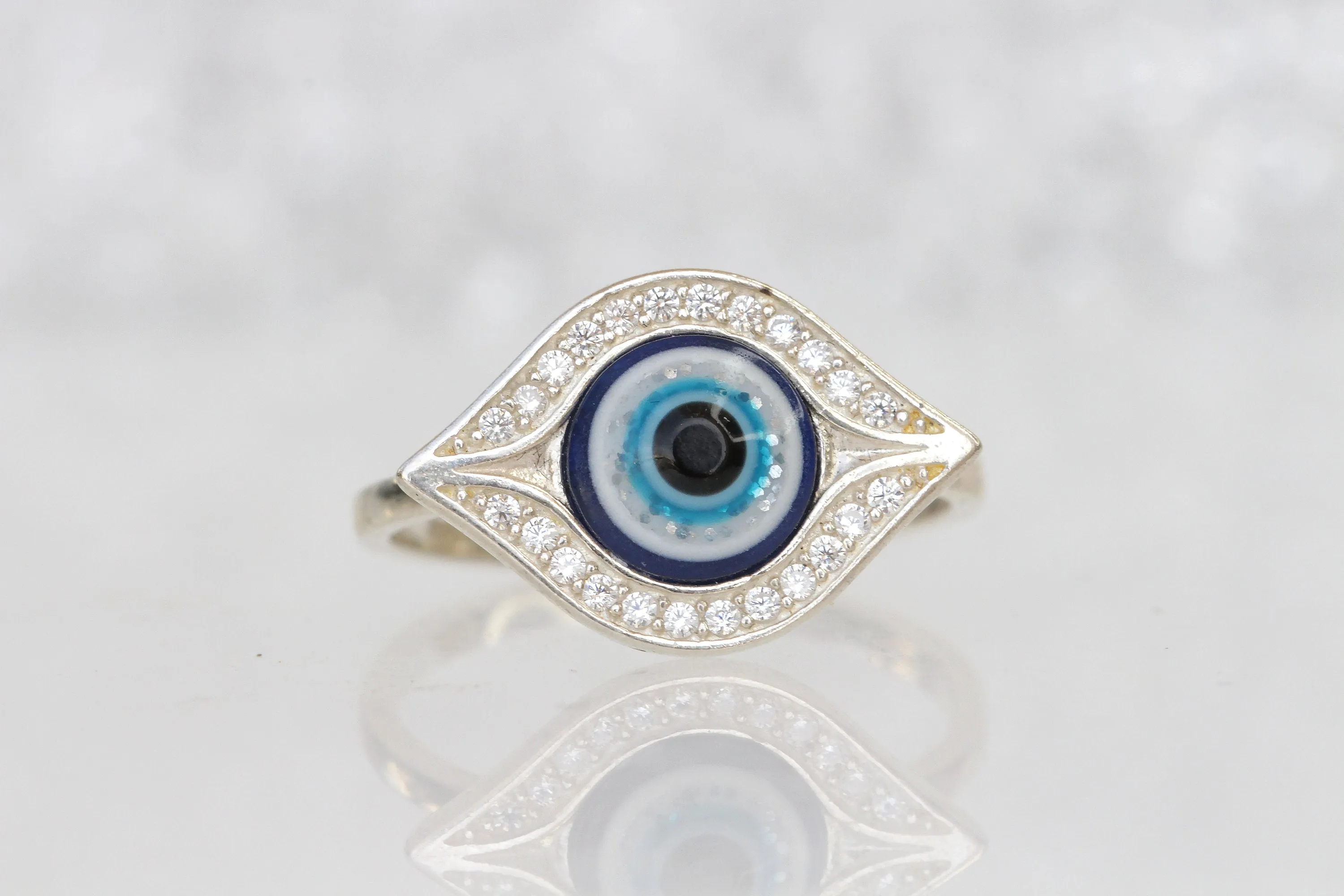 EYE SILVER RING