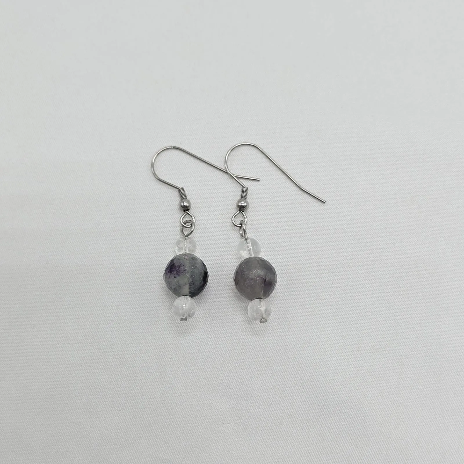 Faceted Fluorite Earrings