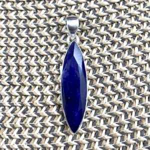 Faceted Indian Sapphire Pendant