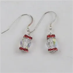 Fire And Ice Crystal Earrings