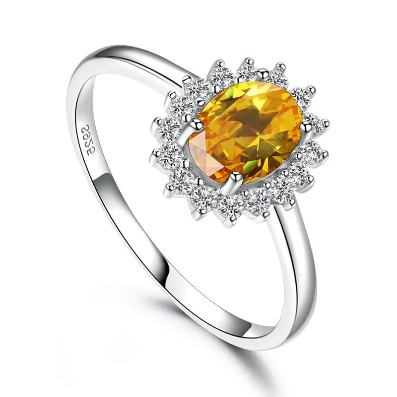 Gemstone Topaz Silver Ring