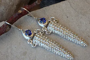 Genuine Sapphire Earrings