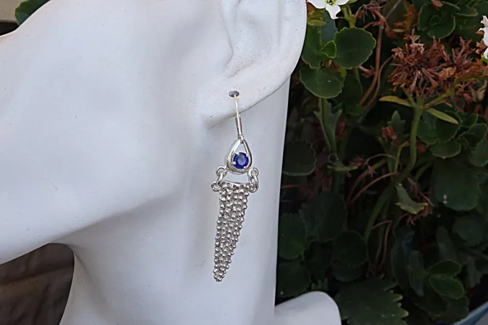 Genuine Sapphire Earrings