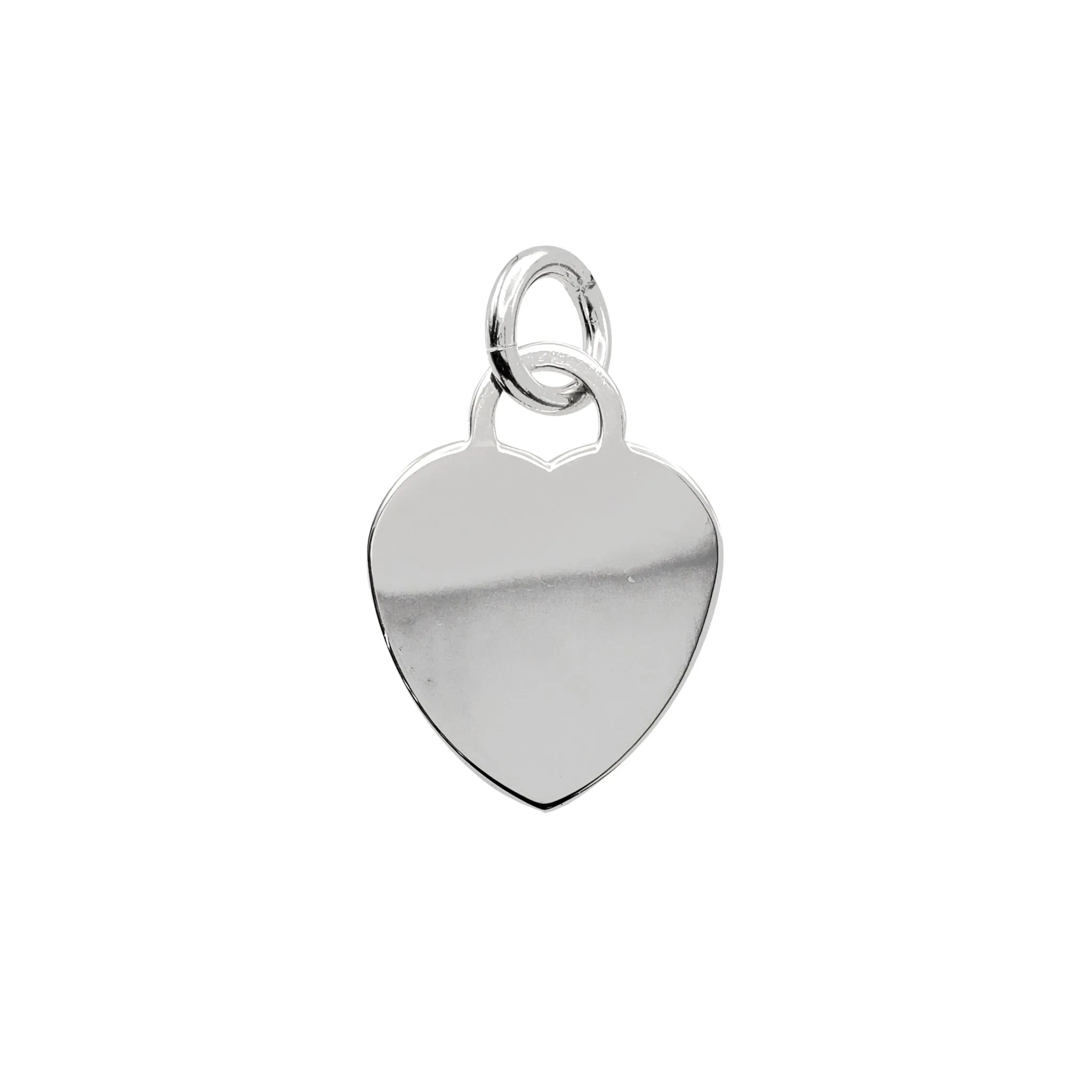 Glossy Plain Heart Pendant (Silver)