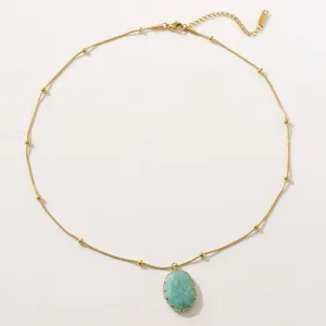 Gold and Turquoise Necklace