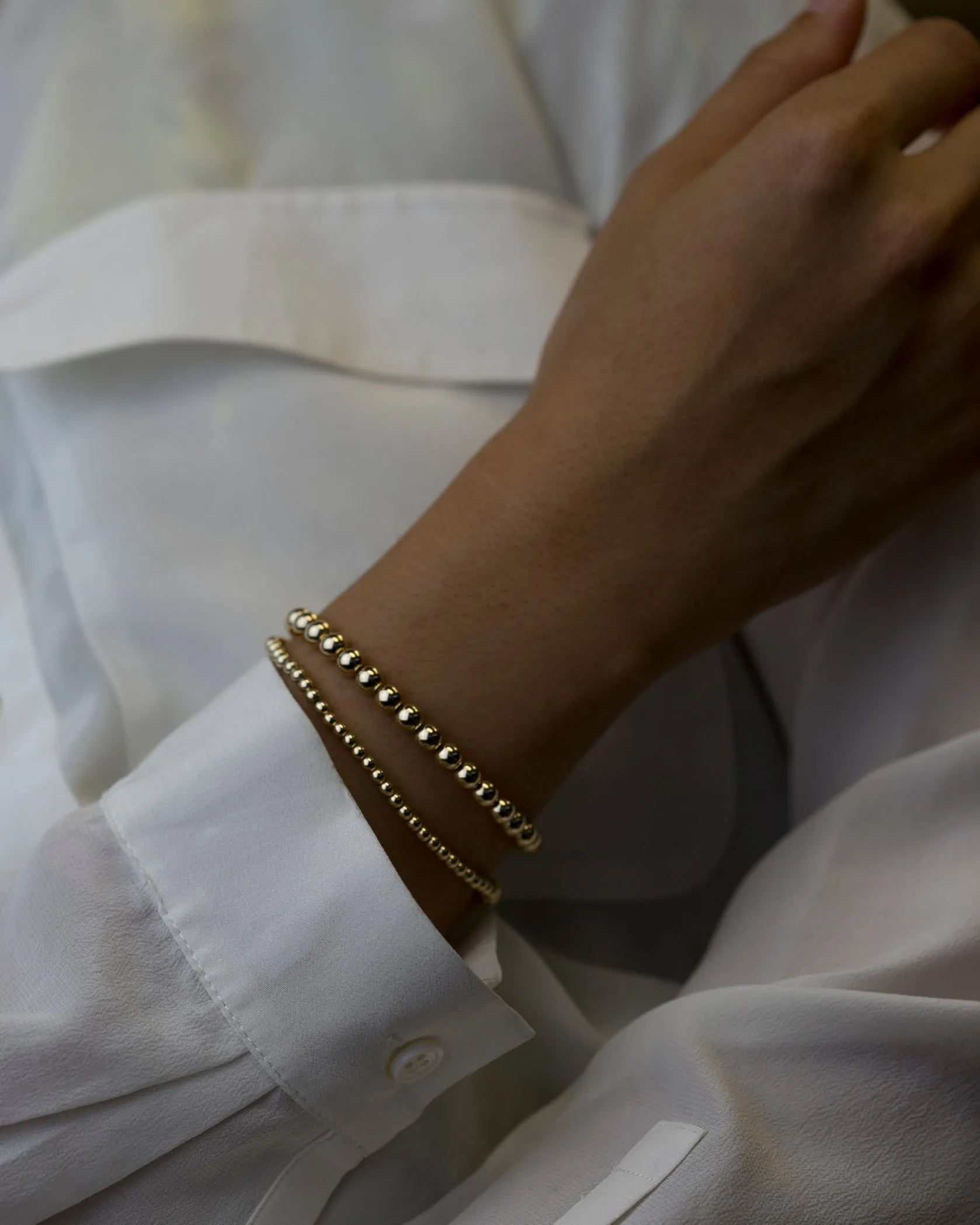 Gold Beaded Bracelet