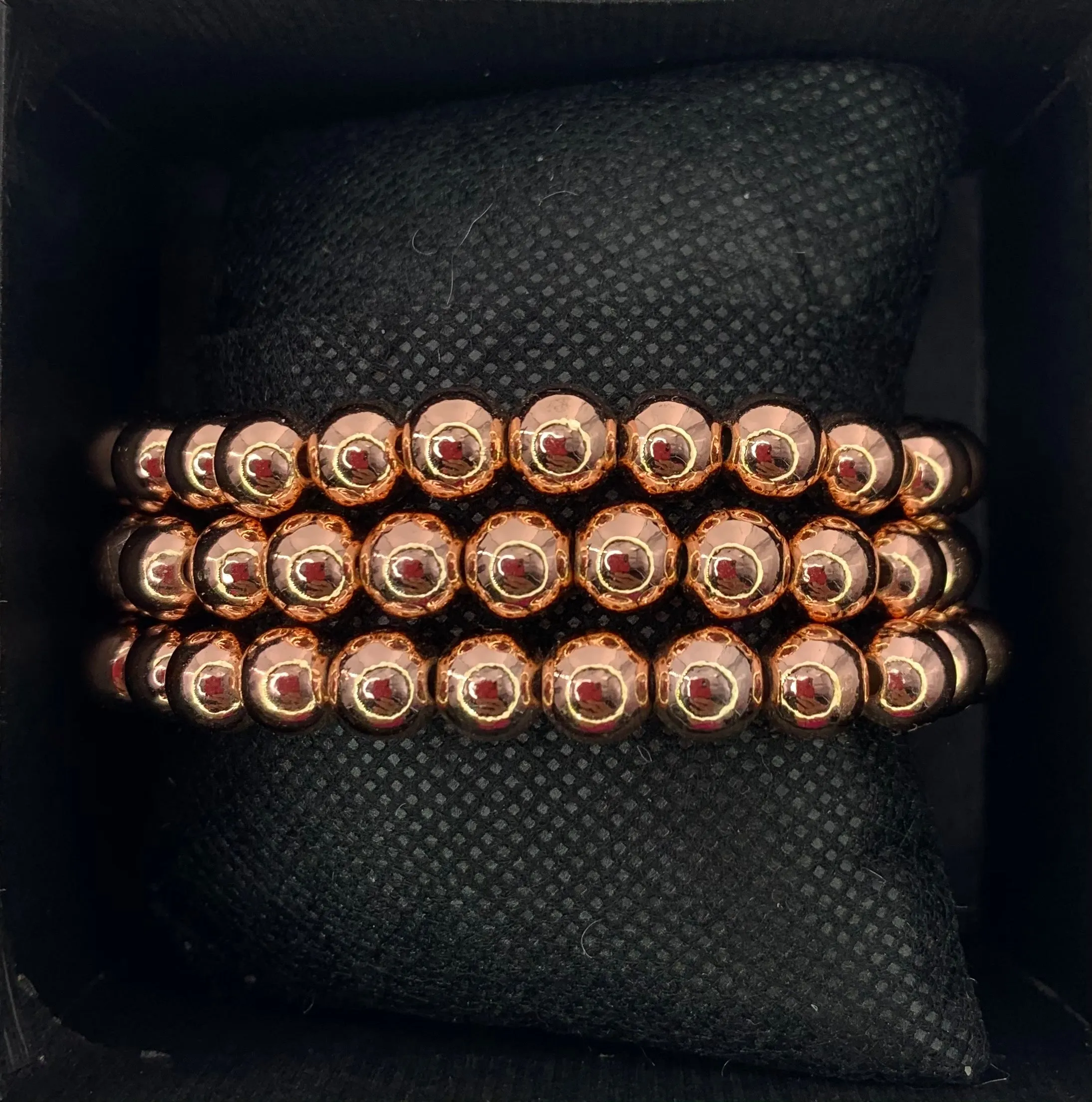 Gold filled 8mm beaded bracelet