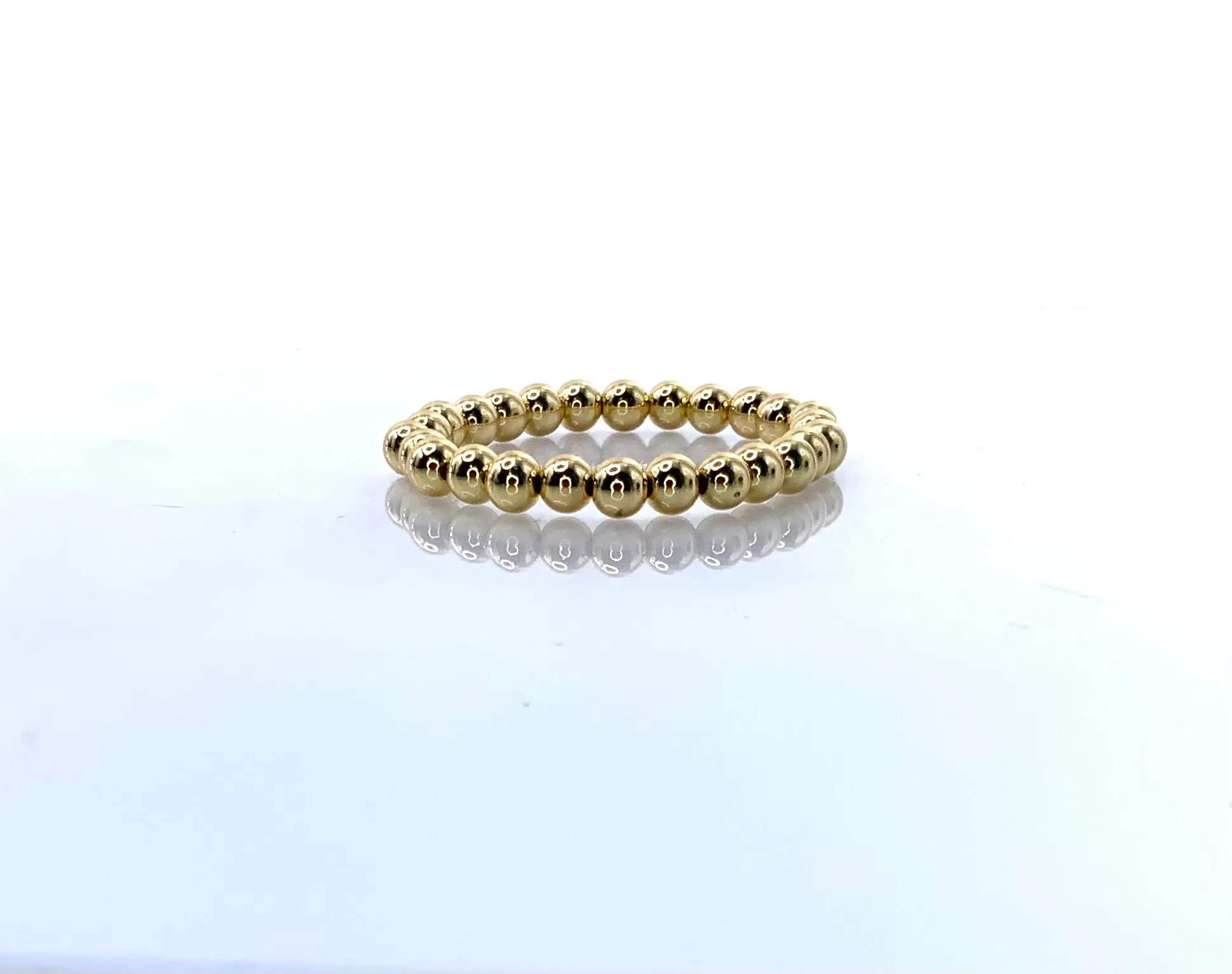 Gold filled 8mm beaded bracelet