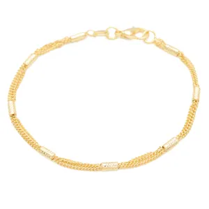 Gold Filled Multi Strand Chain Bracelet