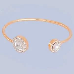 Gold Round Crystal Bangle